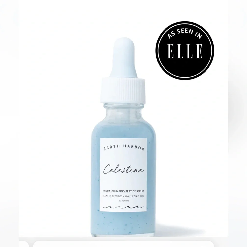 EARTH HARBOR CELESTINE Hydra-Plumping Peptide Serum 1oz $45 NIB CLEAN BEAUTY